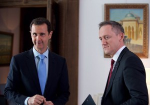 Syrský prezident zblízka: Michal Kubal během exkluzivního rozhovoru ČT. Foto: ČT